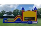 Perfect for Houston birthday parties, this Minecraft bounce house rental features a wet or dry slide ideal for kids ages 3-12.