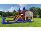 3in1 Halloween bounce house rental with dual slides ideal for Houston kids' parties and Katy events.