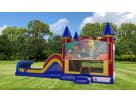 Halloween bounce house rental in Austin with slide and obstacle course, ideal for Leander parties and church festivals.