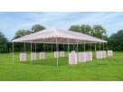 Renta de carpa marco 40x100 ft ideal para bodas y eventos grandes en Houston, con capacidad para 660 invitados.