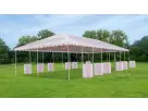 Perfect for League City weddings, this 40ft x 100ft frame tent rental in Houston seats up to 660 guests with weatherproof