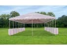 Renta de carpa frame 40x100 pies en Houston, ideal para bodas y festivales con capacidad para 660 huéspedes en League City.