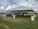40ft x 60ft frame tent available for rental in Houston—ideal for Cypress weddings and large outdoor events.