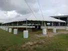 Perfect for The Woodlands events, this 40ft x 60ft frame tent rental in Houston features a clear-top design ideal for outdoor