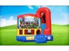 Roblox 4in1 combo bounce house with wet or dry slide rental in Houston, ideal for kids' parties in Sugar Land.
