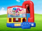 Perfect for Leander birthday parties, this Shimmer and Shine 4in1 bounce house rental in Austin features a wet or dry slide