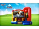 Transformers 4in1 bounce house combo with wet or dry slide rental available in Houston, ideal for Katy birthday parties.