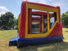 Minecraft bounce house rental in Houston with wet or dry slide, ideal for Conroe birthday parties.