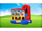 Renta de 4in1 Paw Patrol brincolín con tobogán húmedo o seco disponible en Dallas, ideal para fiestas en McKinney.