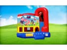 4in1 Peppa Pig bounce house with wet or dry slide available for rental in Dallas—ideal for Garland birthday parties.