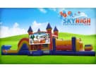 Christmas obstacle course rental in Austin with 50ft challenge — ideal for Buda parties.