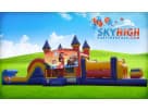 Elena of Avalor 50ft obstacle course rental in Austin with wet or dry slide, ideal for Kyle birthday parties.