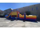 50ft obstacle course water slide rental in Houston, a slide perfect for The Woodlands summer parties and events.