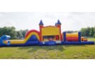 Perfect for Frisco birthday parties, this 50ft Aladdin obstacle course rental in Dallas features a wet or dry slide and climbing