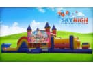 Perfect for Dallas birthday parties, this 50ft Shopkins obstacle course rental features wet or dry slide options ideal for Fort