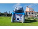50ft Star Wars obstacle course rental in Houston with wet or dry slide, perfect for Pasadena events.