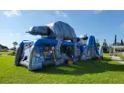 50ft Star Wars obstacle course rental in Houston with wet or dry slide, perfect for The Woodlands events.