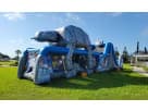 50ft Star Wars obstacle course rental in Houston with wet or dry slide, perfect for The Woodlands events.
