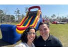 Perfect for Austin parties, this 60ft obstacle course rental features dual-lane slides, rock climbs, and pop-ups ideal for kids