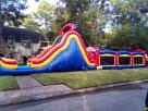 60ft obstacle course rental in Austin with dual slides and challenge sections, ideal for Georgetown birthday parties.