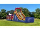 60ft obstacle course rental in Austin with dual-lane slides, rock climbs, and pop-ups—ideal for Leander outdoor events.