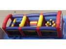 8 Element inflatable obstacle course rental in Dallas with tunnels and barriers, perfect for large group events in Plano.