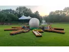 9 Hole Putt-Putt Golf Challenge rental set up on a Dallas park lawn, ideal for Garland birthday parties and events.