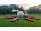 9 Hole Putt-Putt Golf Challenge rental with colorful stepping logs and balance beams at a Dallas event venue, ideal for McKinney