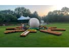 Perfect for Dallas parties, this 9 Hole Putt-Putt Golf Challenge interactive rental features an inflatable dome with obstacle