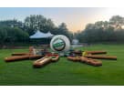 Perfect for Dallas parties, this 9 Hole Putt-Putt Golf Challenge rental features an interactive mini golf setup ideal for events