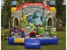 Monsters University 13x13 bounce house rental in Austin with castle slide, ideal for Pflugerville parties.
