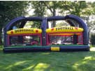 Perfect for Round Rock parties, this All in One Sports bounce house rental in Austin features eight interactive games