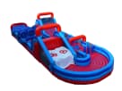 140ft U-Turn Rugged Warriors obstacle course rental in Austin with climbing walls and slides, ideal for San Marcos events.