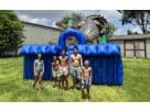 King Croc wet and dry slide rental in Houston with dual lanes — ideal for Kingwood birthday parties.