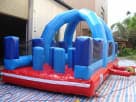 75ft All Stars Adventure obstacle course rental in Houston with double lane slides, ideal for large Katy parties.