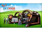 Pirate bounce house combo rental in Austin featuring slide and climbing elements, ideal for Pflugerville parties.