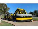 Adrenaline Rush Junior obstacle course rental in Dallas with rock climb and slide, ideal for Fort Worth kids' parties.