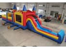 50ft Obstacle Course water slide rental in Dallas with dual slides — ideal for Irving birthday parties and outdoor events.