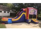 Barbie 3in1 obstacle course rental in Dallas with dual slides—ideal for Fort Worth birthday parties.