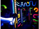 Perfect for Grand Prairie laser tag parties, this Battle Dome inflatable maze rental in Dallas features 8 laser tag guns