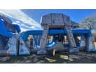 50ft Star Wars AT-AT obstacle course rental in Dallas with wet or dry slide options, perfect for Plano events.