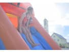 Perfect for League City parties, this dual-lane water slide rental in Houston features wet or dry functionality for year-round