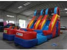 15ft dual lane water slide rental in Houston with dual climbing paths, ideal for Sugar Land parties and events.