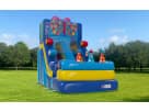 20ft Birthday Cake water slide rental in Houston—wet or dry slide perfect for Pearland birthday parties with kids ages 3+