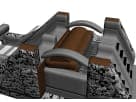 Black Ops dual-slide obstacle course rental in Dallas with rock wall and rocking bridge challenge, ideal for McKinney parties.