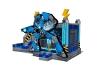 Blue Robot bounce house rental in Dallas with water slide—ideal for Irving birthday parties and backyard events.