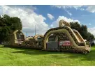 Renta de curso de obstáculos militar de 100ft en Austin — con doble tobogán de 18ft, ideal para competencias en equipo
