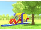 3in1 Obstacle with Slide bounce house rental in Houston featuring a climbing wall and slide, ideal for kids' parties in Pearland.