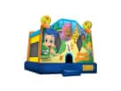 Perfect for Lewisville birthday parties, this 13x13 Bubble Guppies bounce house rental in Dallas features dual slides