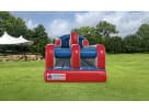 Two-player bungee run interactive game rental in Houston, perfect for teenage and adult competitions at Pasadena events.